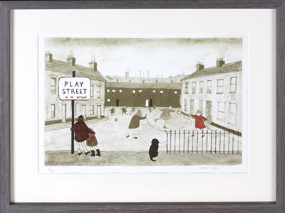 Lot 90 - Janet Ledger (b.1931) Play Street 37/100,...