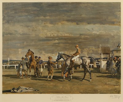 Lot 111 - After Alfred James Munnings 'After the Race',...