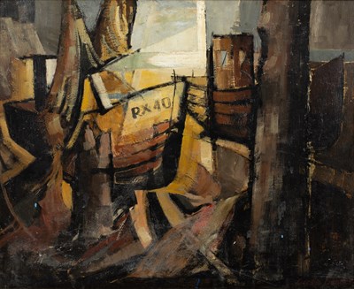Lot 425 - Gordon Bennett (1921-2006) Fishing Boats,...