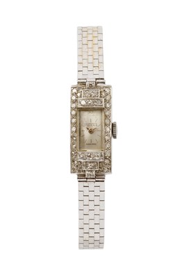 Lot 179 - A lady's diamond set cocktail watch, the...