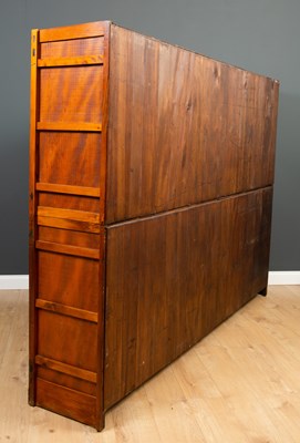 Lot 583 - A set of Japanese early to mid 20th century bath house lockers