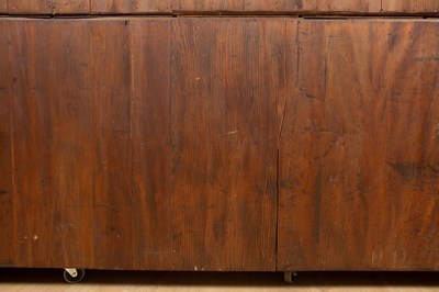 Lot 583 - A set of Japanese early to mid 20th century bath house lockers