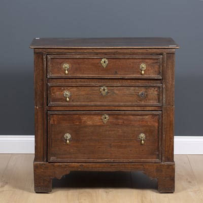 Lot 353 - An 18th century and later small size chest of...