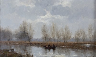 Lot 334 - Fritz Goosen (b.1943) River scenes, a pair...