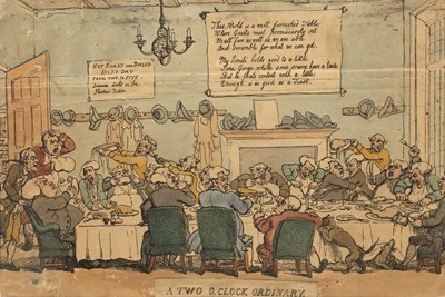Lot 118 - Thomas Rowlandson (1756-1827) 'A Two o'clock...