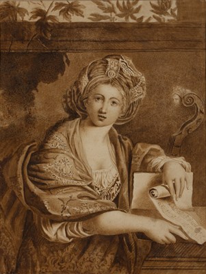 Lot 186 - 19th century English school A seated lady with...