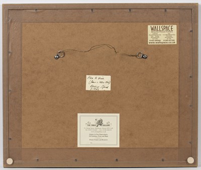 Lot 120 - Alex H Kirk (1871-1950) Hansom cabs waiting in...