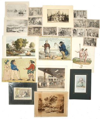 Lot 122 - A mixed lot of prints and engravings, subjects...