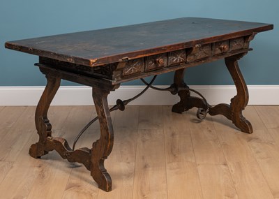 Lot 229 - An 18th century Spanish dining table