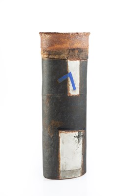 Lot 530 - Robin Welch (1936-2019) Tall vessel stoneware,...