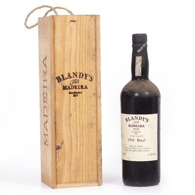 Lot 642 - Madeira, A bottle of Blandy's Bual 1954...