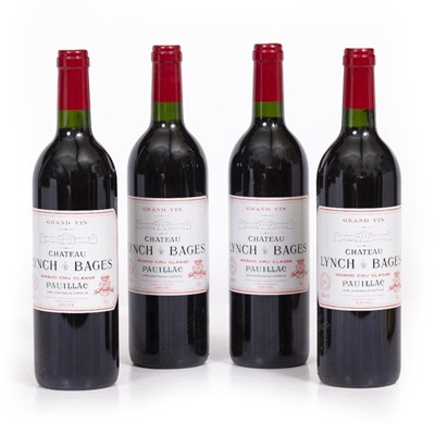 Lot 645 - Bordeaux Four bottles of Lynch Bages 2003 OWC (4)