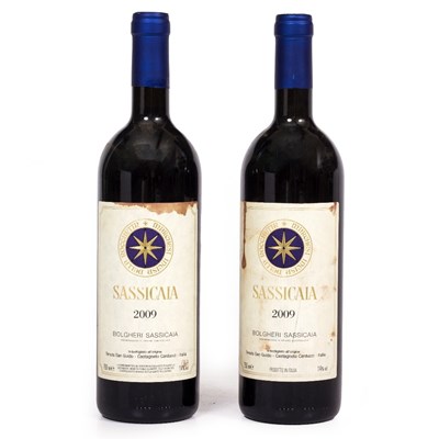 Lot 647 - Italian Two bottles of Sassicaia Bolgheri...