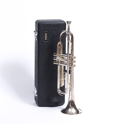 Lot 242 - A Yamaha T-100S silver plated trumpet numbered...