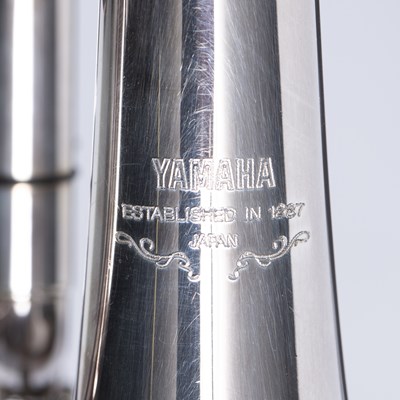 Lot 243 - A Yahama silver plated piccolo trumpet...