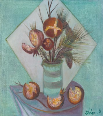 Lot 383 - Cyril Wilson (1911-2003) Dried Flowers in...