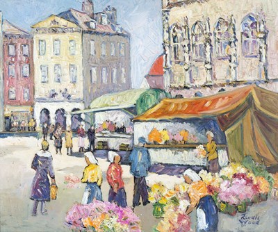 Lot 214 - Robert Sydney Rendle Wood (1895-1987) Market...