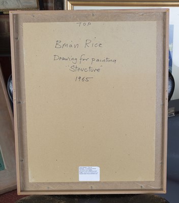 Lot 279 - Brian Rice (b.1936) Drawing for Painting...