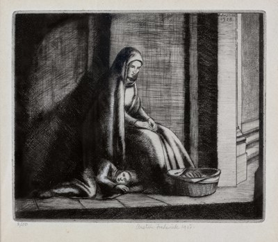 Lot 49 - Frederick Austin (1902-1990) Woman and Child,...