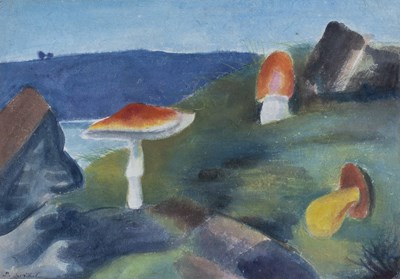 Lot 202 - Paul Wilhelm (1886-1965) Wild Mushrooms signed...