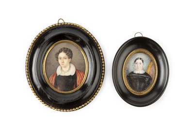Lot 593 - English school (mid 19th century) A miniature...