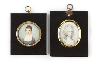 Lot 595 - English school (mid 19th century) A miniature...