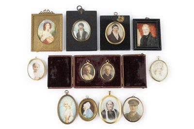 Lot 613 - English school (19th century) An oval...