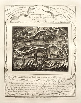 Lot 135 - William Blake Plate II from 'The Book of Job',...