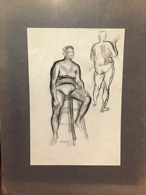 Lot 419 - Leon Underwood (1890-1975) Nude coupe mixed...