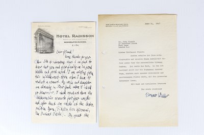 Lot 166 - Walter, Bruno - an autograph letter addressed...