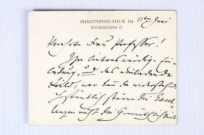 Lot 170 - Joachim, Joseph Autograph card, Berlin, 11...
