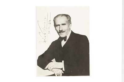 Lot 176 - Toscanini, Arturo: Photo for the Gramophone Co....
