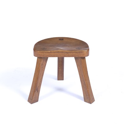 Lot 799 - Chris Checksfield of Whitby Catman stool Oak...