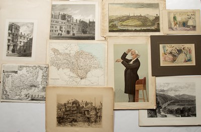 Lot 141 - A large quantity of prints and engravings,...