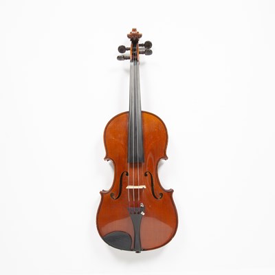 Lot 203 - A late 19th century German violin, with two...