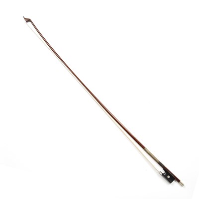 Lot 202 - A Cuniot-Hury violin bow, stamped, 75cm  ...