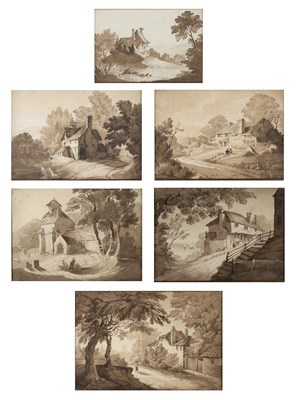 Lot 476 - English school (early 19th century) A cottage...