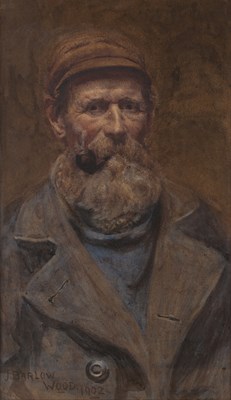 Lot 482 - John Barlow Wood (1862-1949) An Old Sea Salt,...
