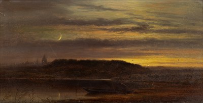 Lot 507 - Arthur Gilbert (1819-1895) Evening on the...