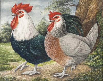 Lot 510 - Lesley King (20th century) 'Old English Cock...