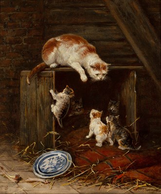 Lot 339 - Circle of Henritte Ronner-Knip (1821-1909)...