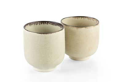 Lot 628 - Val Barry (1937-2018) Two yunomi porcelain...