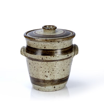 Lot 349 - Studio pottery large storage jar with...