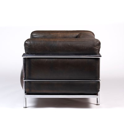 Lot 801 - Le Corbusier (1887-1965) LC3 armchair dark...