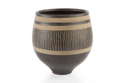 Lot 526 - Jason Wason (b.1946) Vase manganese glaze with...