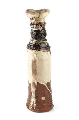 Lot 660 - Dylan Bowen (b.1967) Tall bottle slipware...