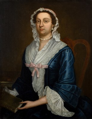 Lot 521 - Circle of William Hogarth (1697-1764) Portrait...