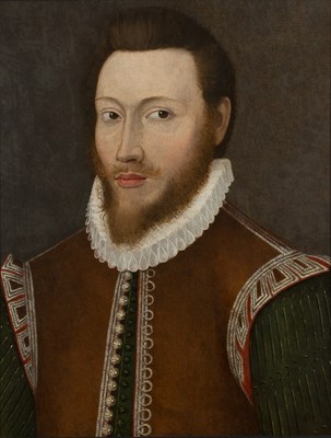 Lot 338 - 17th century English school Shoulder length...