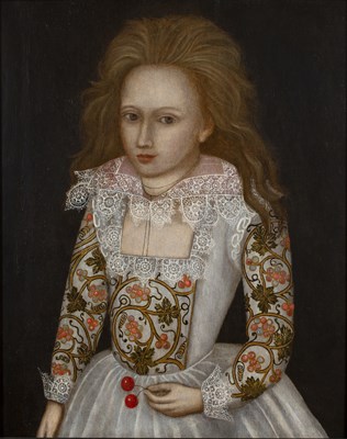 Lot 337 - 17th century English school Portrait of a...