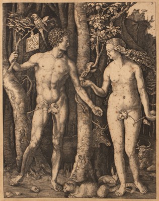 Lot 152 - Albrecht Durer Adam and Eve (Bartsch 1),...